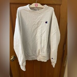 Champion Reverse Weave Crewneck Sweatshirt – White – Size L